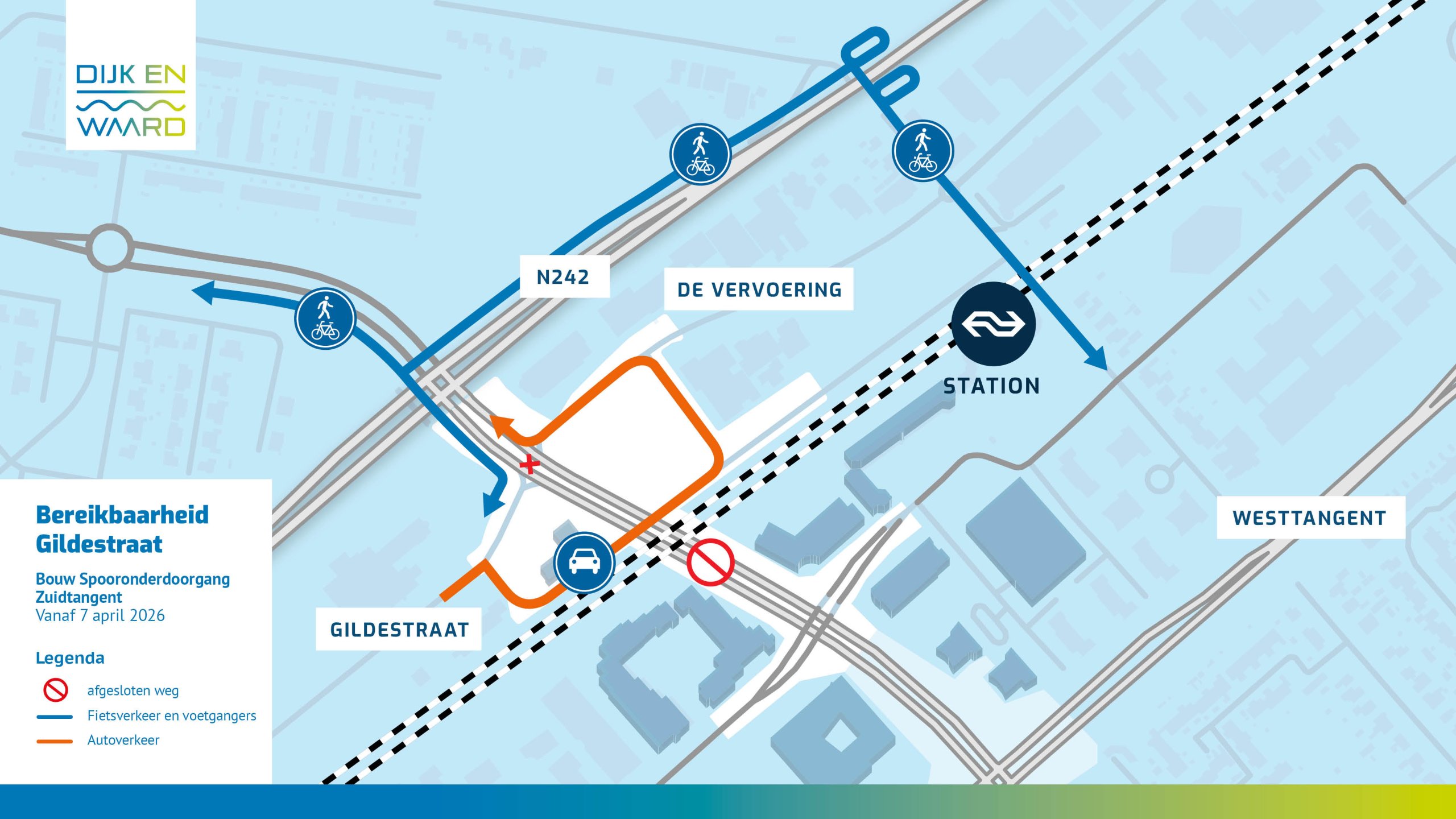 Routekaart werkzaamheden bypass Heerhugowaard